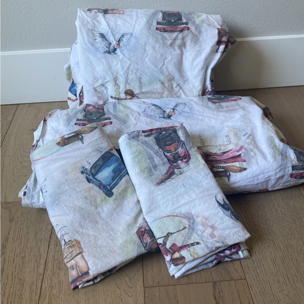 Pottery Barn Harry Potter Story Book Full Size Sheets